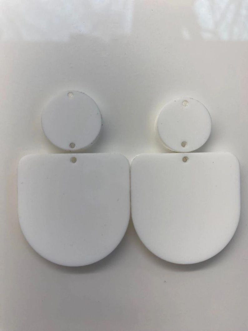 Sublimation Blank Earrings- Cast Acrylic 390degrees for 100 sec with Asub paper image 8