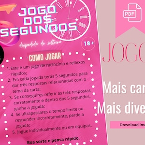 Jogo Despedida de Solteira Jogo dos 5 segundos Bachelorette Bridal Game zdjęcie 2