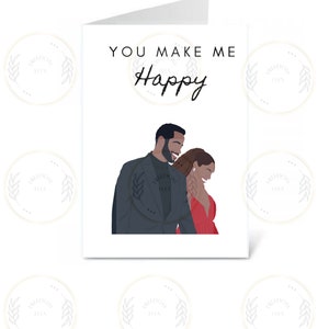 Insecure Issa and Lawerence happy ending card