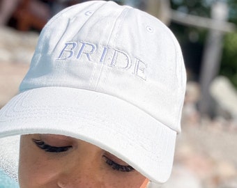 BRIDE embroidered Baseball Hat | Trendy Bride Hat | Bachelorette party Merchandise | Modern Bride Gifts | Bridal Shower Gift