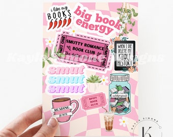 Kindle Insert for Clear Case Kindle Skin Girly Smut Romance Kindle Skin Paperwhite Case Printable Kindle Cover Bookish Gift Kindle stickers