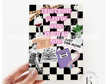 Kindle Insert for Clear Case Kindle Skin Girly True Crime thriller Kindle Paperwhite Case Printable Kindle Cover Bookish Gift Kindle Decor