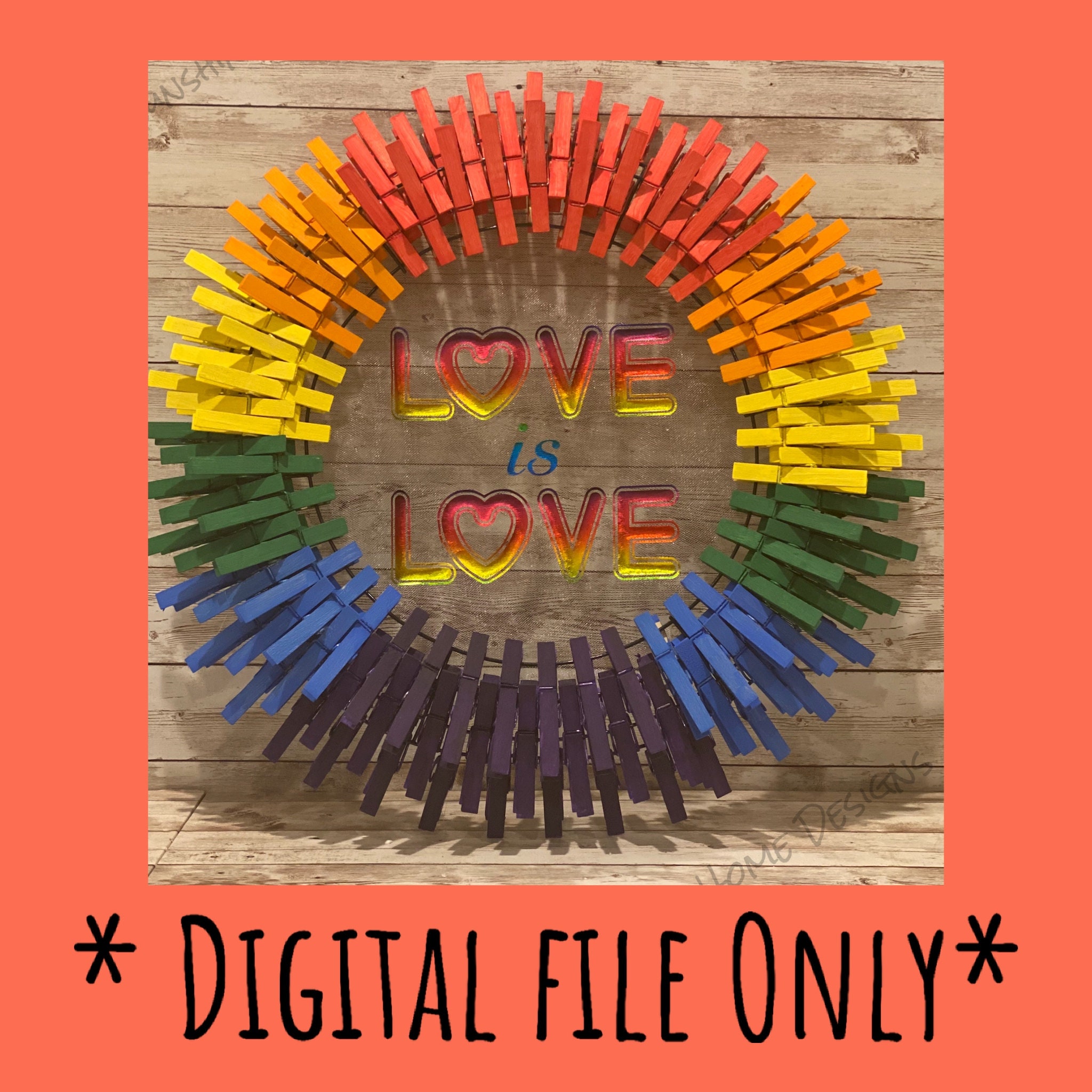 Love is Love Rainbow Pride Flag Pride Month SVG LGBTQ - Etsy