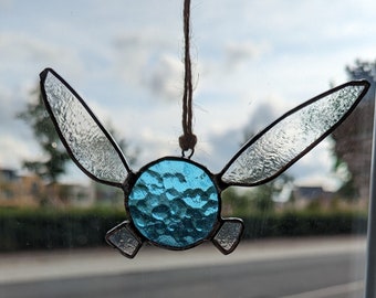 Handmade "Legend of Zelda Fairy" stained glass suncatcher