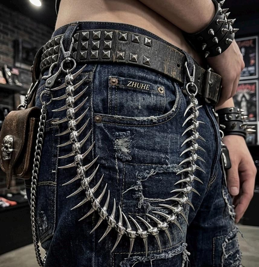 Punk Chain Belt Emo - Etsy display picture 1