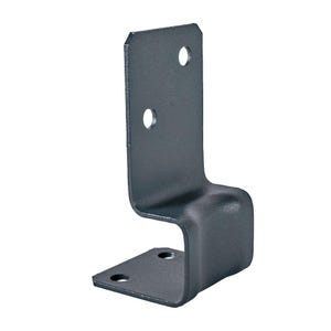 Versatile Anthracite Grey Bolt Down Post Support - Pergola Connector - Wooden Post Holder - Post Bracket