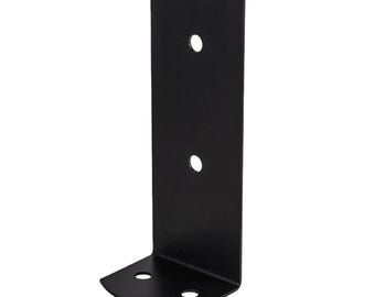 Vielseitige schwarze Bolt Down Post Winkelhalterung - Winkelstütze für Pergolen, Pavillons & mehr