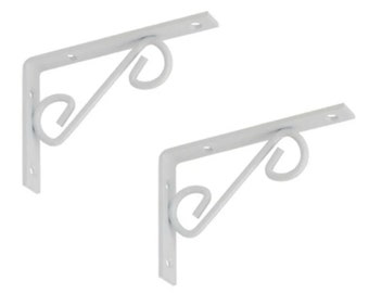 Single High Quality White Decorative Shelf Bracket