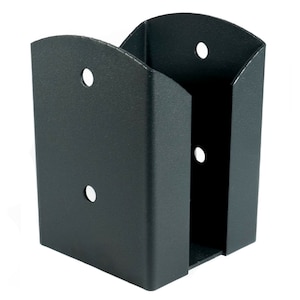 Heavy Duty Galvanised Anthracite Grey Bolt Down Post Support | Pergola Post Anchor | Pergola Post Bracket | Post Ground Anchor | Post Foot