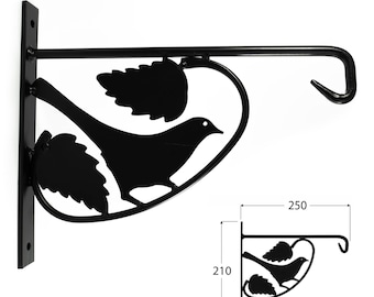 Bird Iron Plant Hanger Wall Hook Bracket for Hanging Garden Plant Baskets