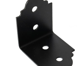 Black Ornamental Angle Bracket | Pergola Corner Brace | Pergola Connector | Black Angle Brace