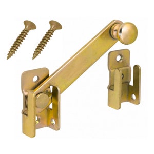 Gate Latch Garden Gate Bolt Vintage Yellow Galvanised Door Lock Gate Door Catch