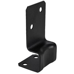 Versatile Black Bolt Down Post Support - Pergola Connector - Wooden Post Holder - Post Bracket