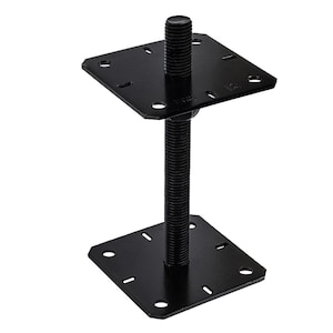 Black Heavy Duty Galvanised Adjustable Pergola Post Support Pergola Post Anchor