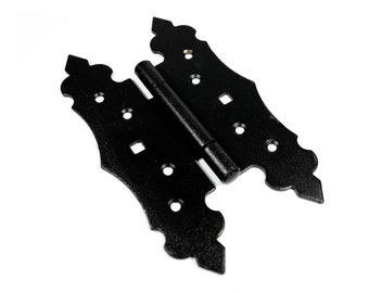 Heavy Duty Black Vintage Decorative Door Hinges