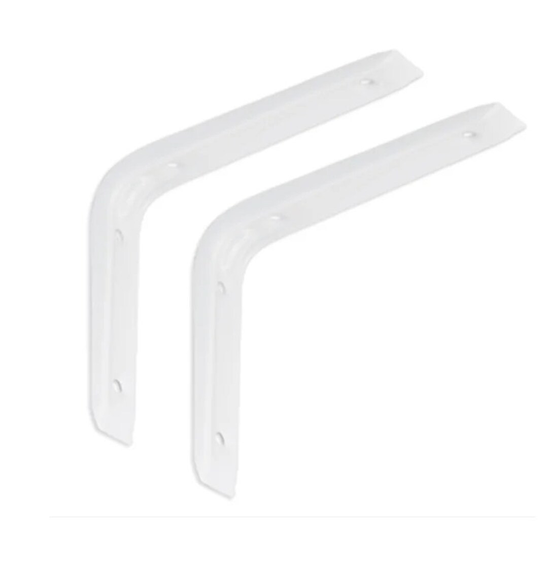 Single Heavy Duty White Shelf Bracket Etsy