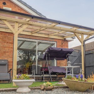 Lean-to Pergola Vista Complete Self-assembly Kit - Etsy UK