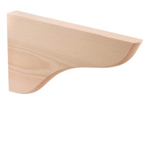 Single Strong Stylish Timber Wooden Shelf Bracket