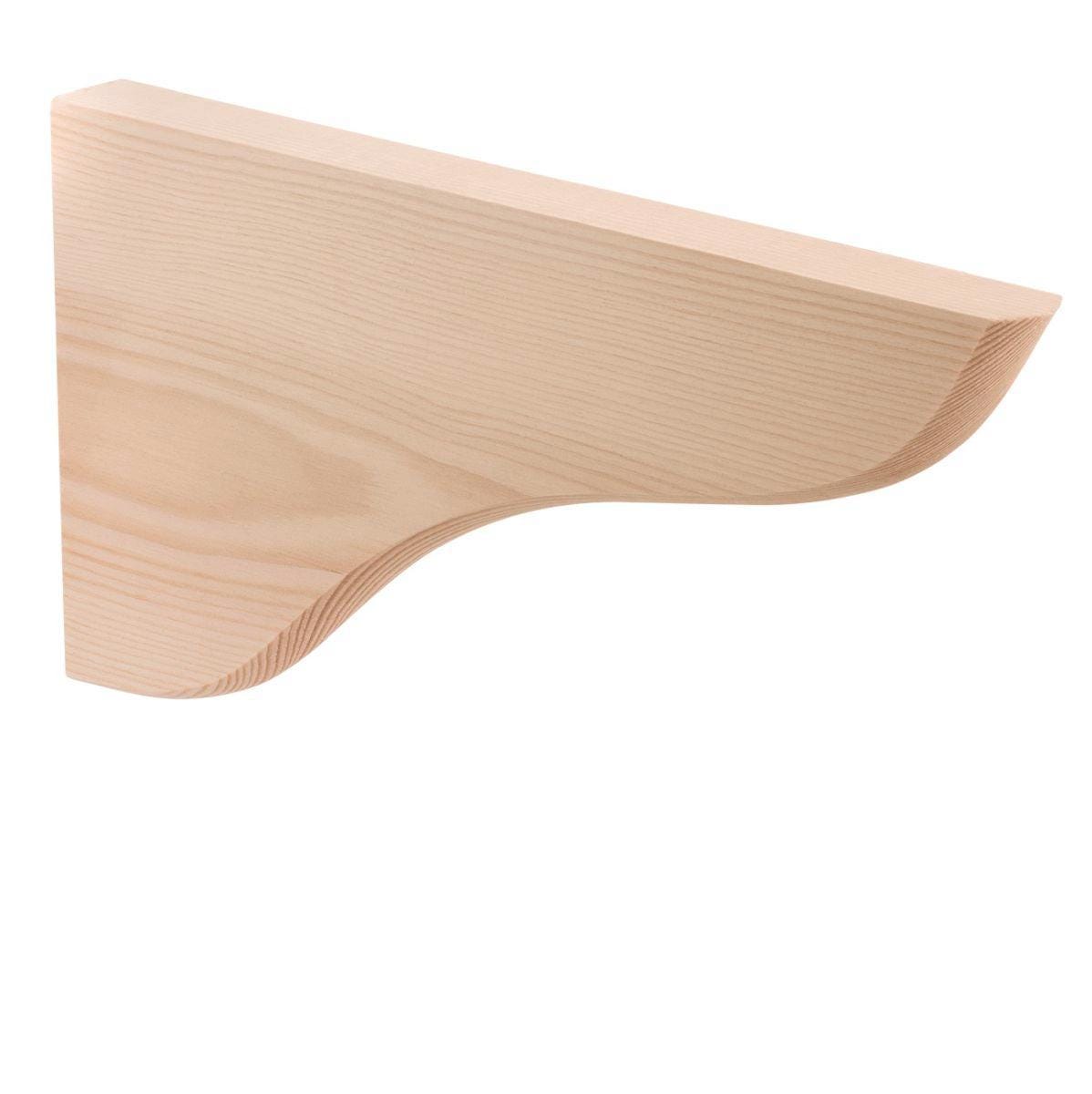 Single Strong Stylish Timber Wooden Shelf Bracket