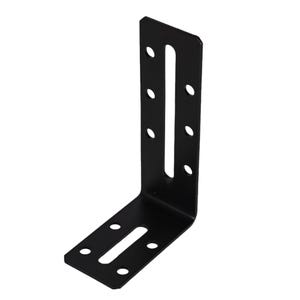 Heavy Duty Black Adjustable Angle Bracket - Corner Brace Ideal for Furniture, Joinery, and General Construction Projects