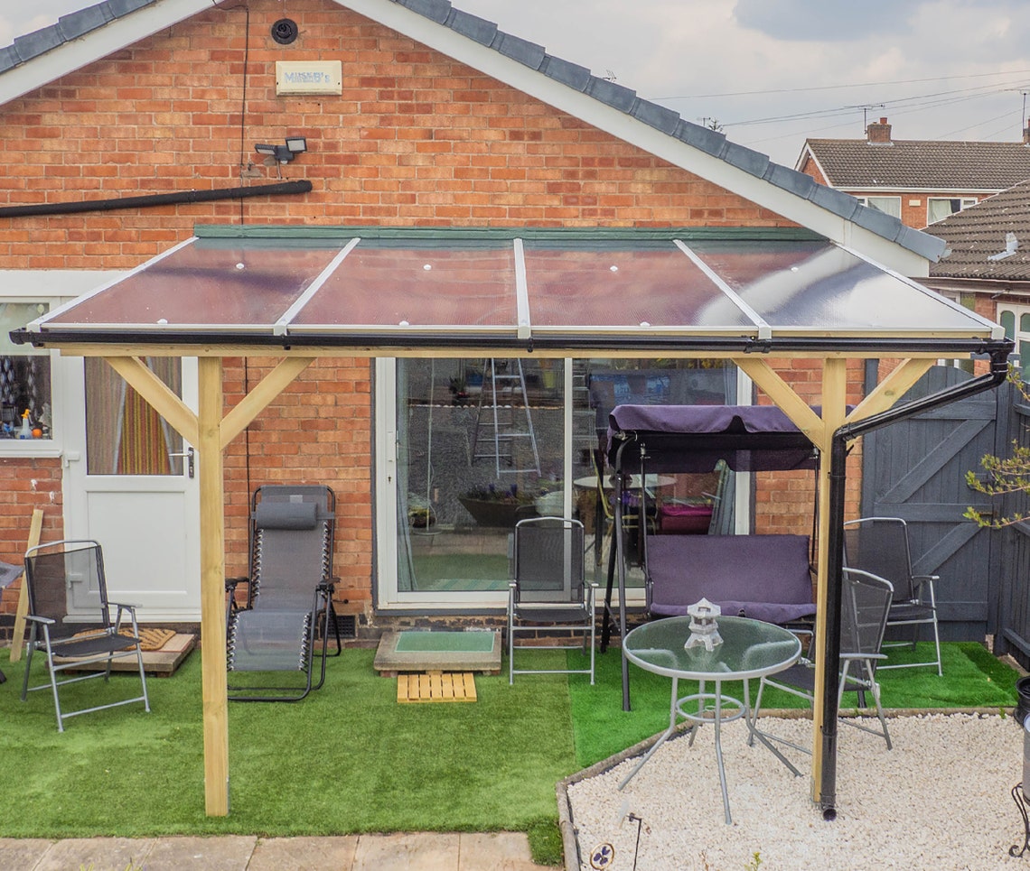 Flashing for a leanto patio cover r/DIYUK