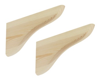 Single Strong Stylish Timber Wooden Shelf Bracket