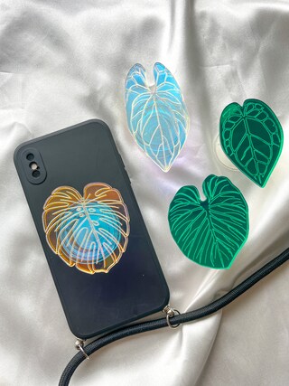 Set Di 3 Impugnature Magnetiche Per Telefono – Design A Fiore In Resina, Antiscivolo E Antistress