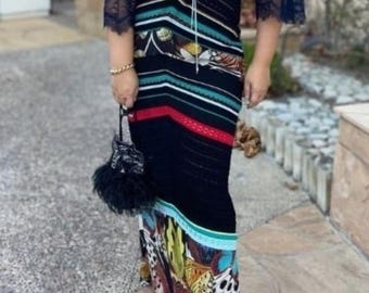 Roberto Cavalli Maxikleid mit Schmetterlingsdruck