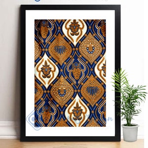 Batik traditionnel Indonésie Wall Decor Affiche Murale Imprimable