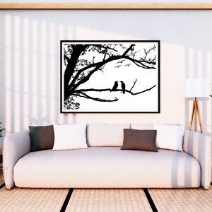 4 Bundles Natural Silhouettes, Wall Posters, Abstract Posters, Downloadable