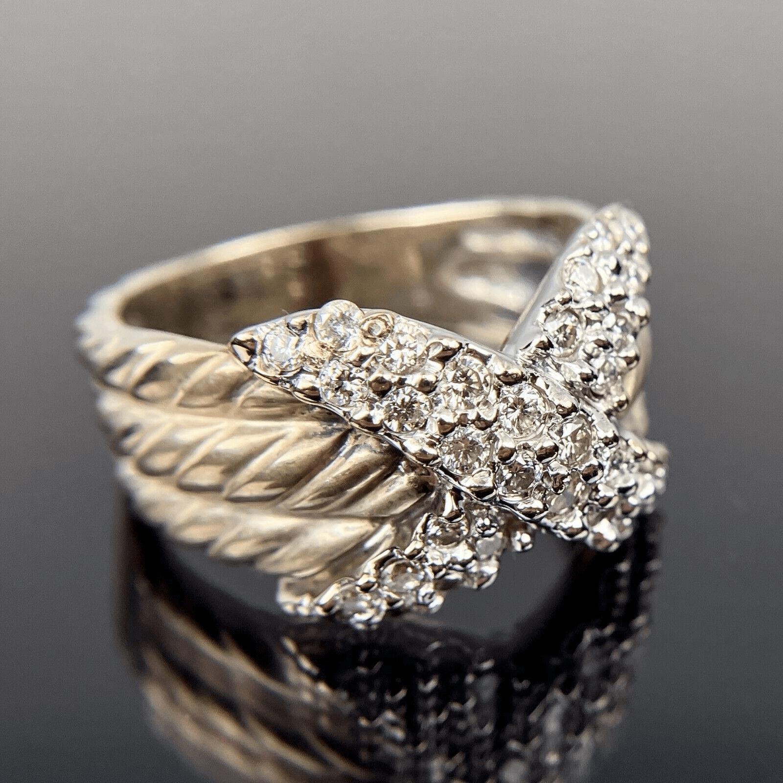 レア　David Yurman 925 ダイヤモンド　天然プラシオライト　リング レア David Yurman 925 ダイヤモンド 天然プラシオライト リング David