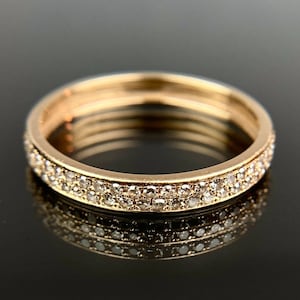 EFFY 14k Diamond Yellow Gold Band Size 6.75