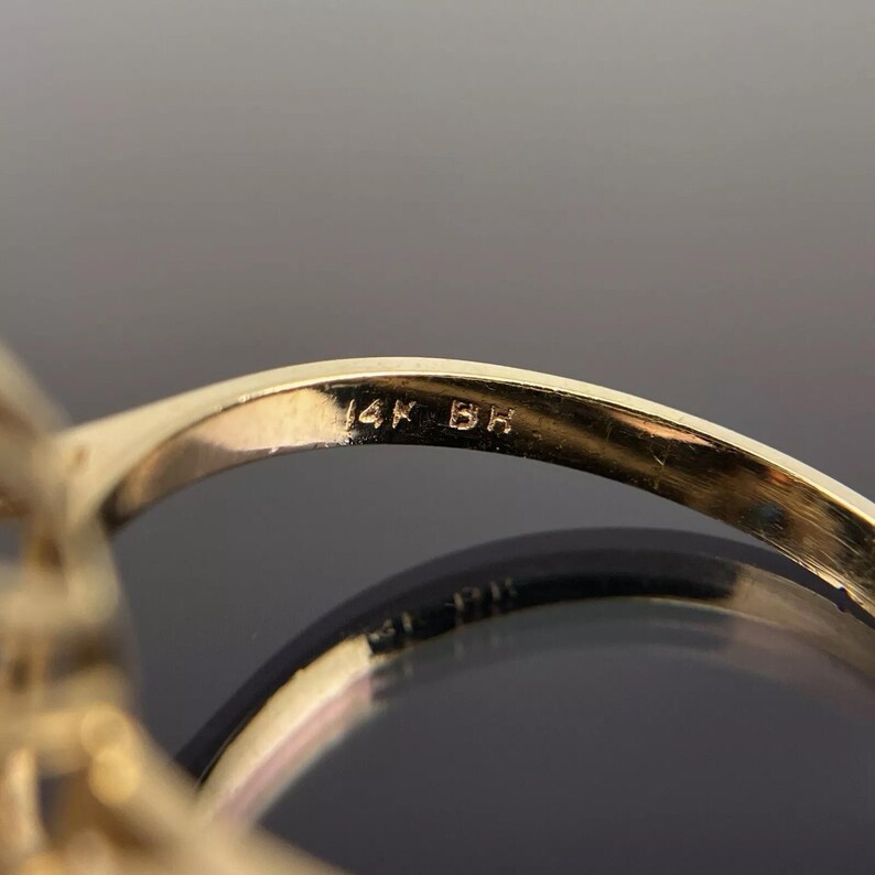 EFFY BH 14k Oval Cut Sapphire & Diamond Halo Cluster Yellow Gold Ring ...