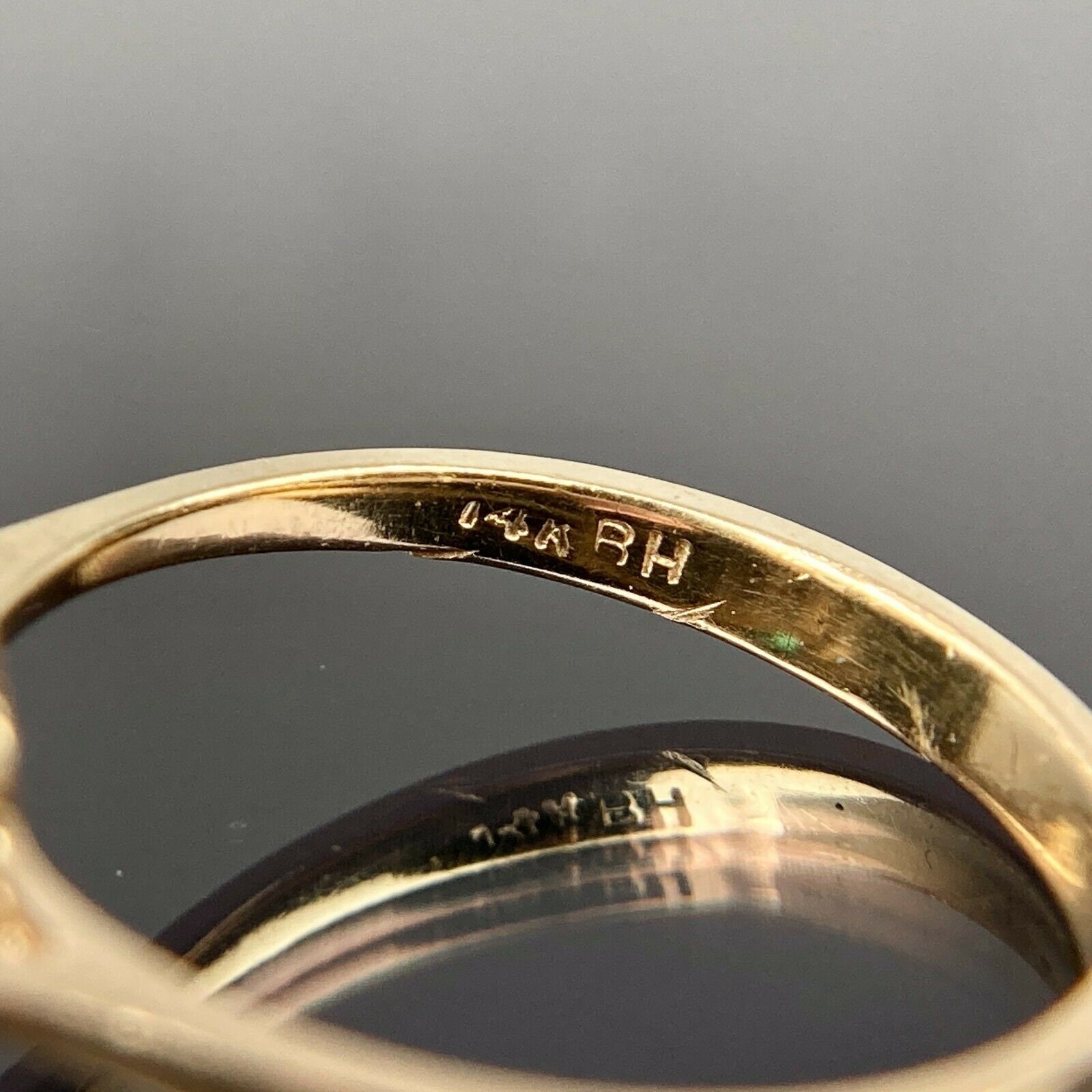 EFFY BH 14k Emerald & Diamond Halo Yellow Gold Ring Size 6 - Etsy