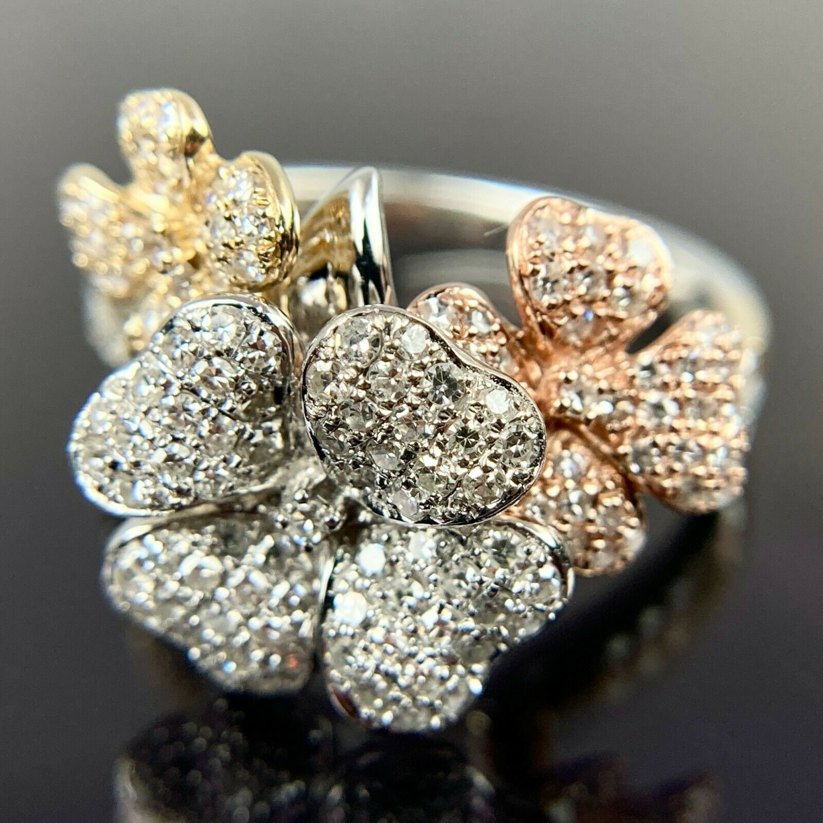 Attractive Mesh Flower 22K Gold Ring | 22k gold ring, Gold rings, 22k gold