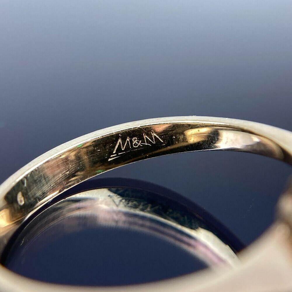 14k Diamond Emerald Double Halo Yellow Gold Ring Size 6 - Etsy