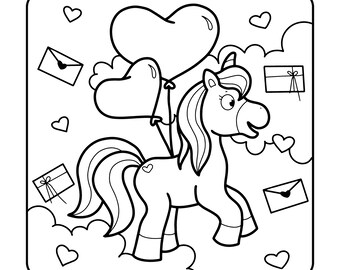 66 72  Valentines Day Coloring Pages Unicorn Best