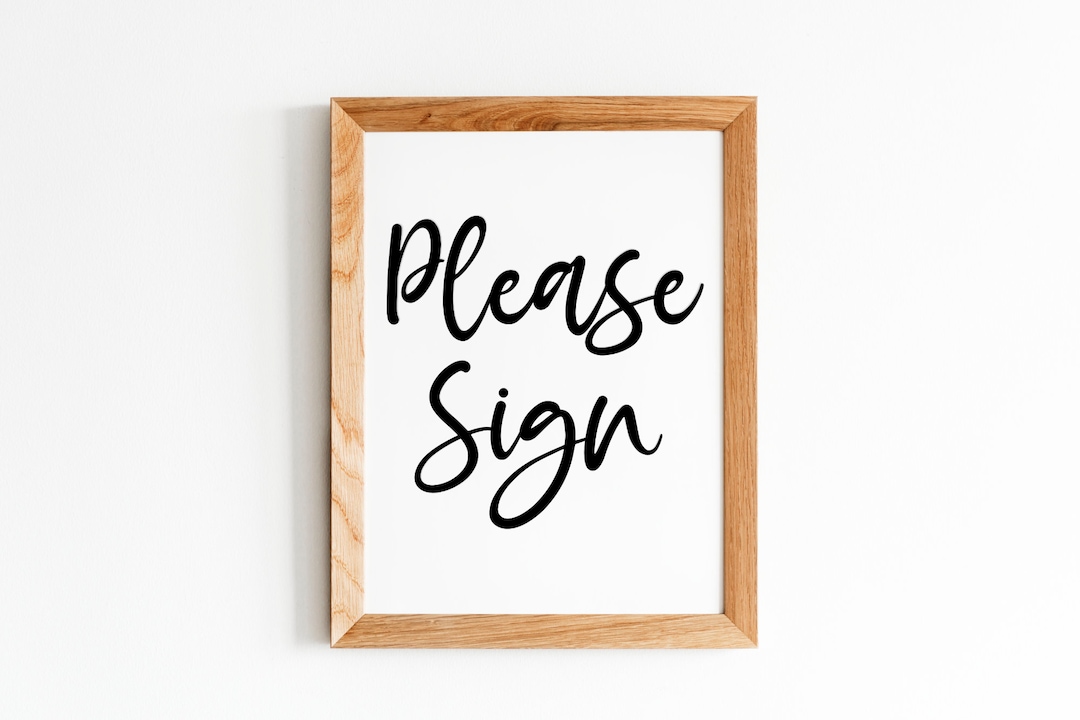 Please Sign, Wedding Signs, Wedding Signage, Digital Wedding Sign ...