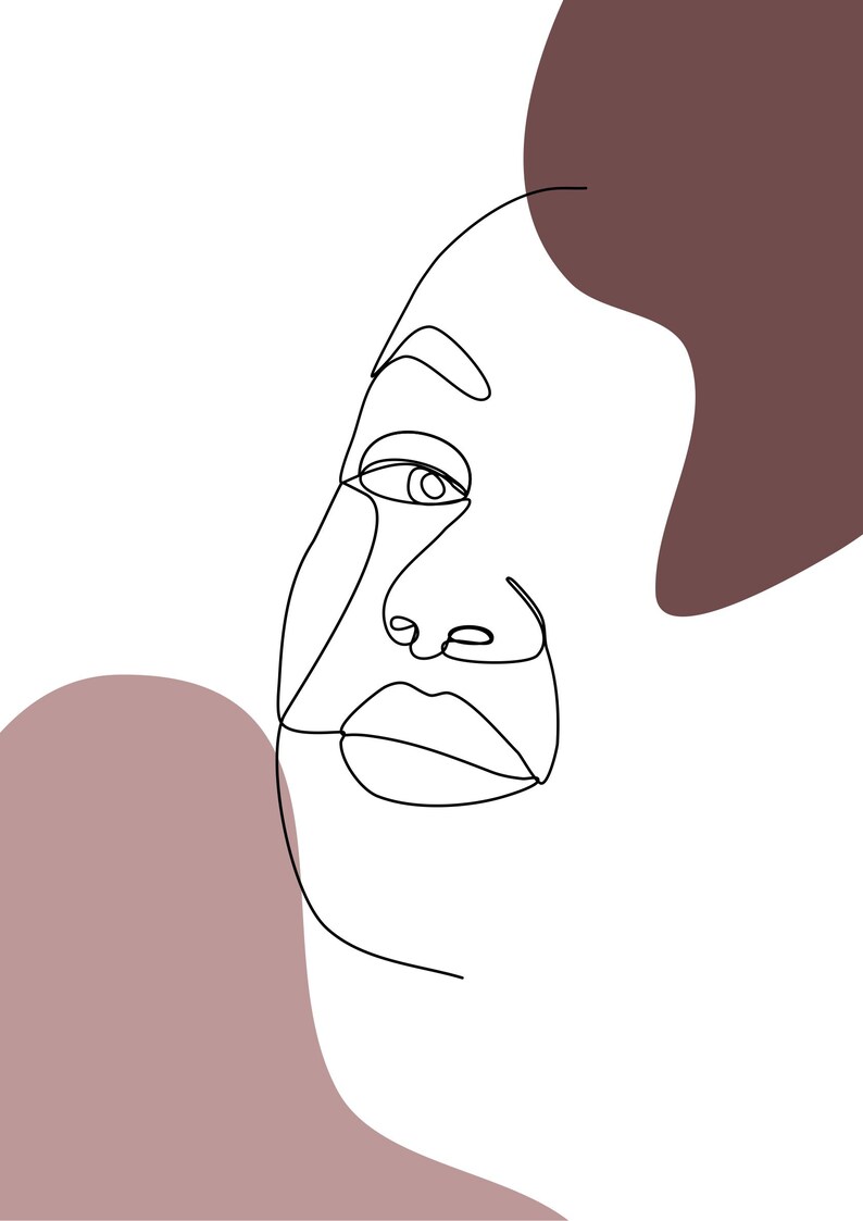 Custom Line Drawing Minimalist Line Art Minimalist Portrait Etsy