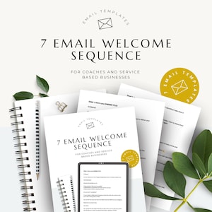 Coaching Email Welcome Sequence | Coaching Swipe Files | Email Nurture Sequence | Lead Magnet Welcome Sequence | Freebie Welcome Sequence