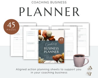 Coaching Business Planner | Printable Planner | Coaching Workbook | Coaching Worksheets | INSTANT DOWNLOAD!