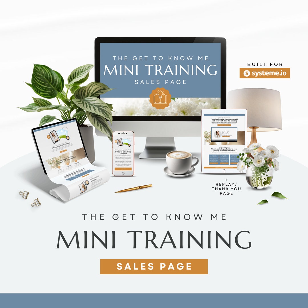 Systeme.io Mini Training Sales Page | Landing Page | Coaching Sales ...