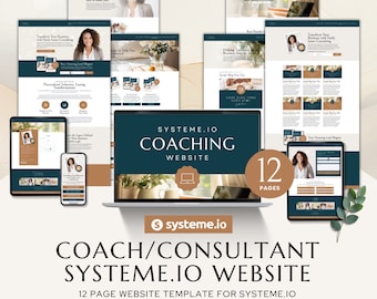 Systeme.io Coaching Website Template | Coaching Business Website | Consultant Website | Service Provider | Course Creator Website