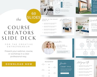 Course Creator Slide Deck, Coaching Slide Deck, Webinar Slide Deck, Workshop Slide Deck, Course Sales Slide Deck | INSTANT DOWNLOAD!