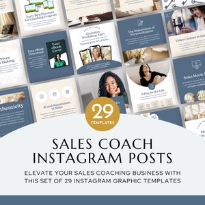 Sales Coach Instagram Vorlagen, Kursvorlagen, Instagram Posts, Kursstart Posts, Social Media Templates | Werkstattpfosten