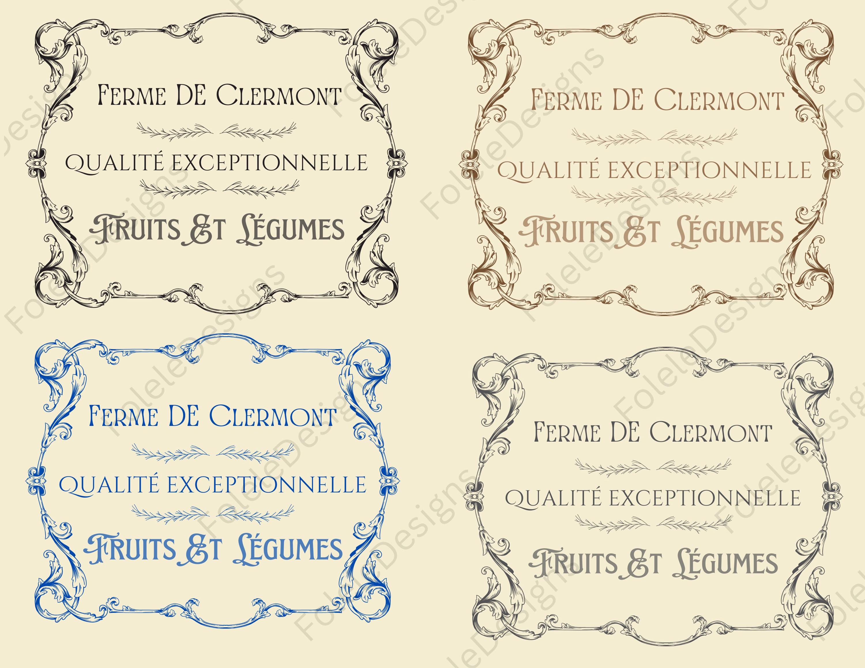 20 Vintage French Labels | Transparent Ephemera | Junk Journal ...