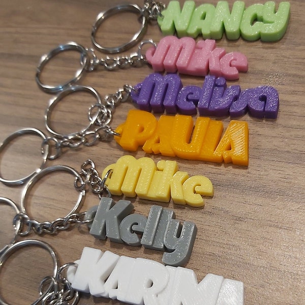 Personalized text keychain | Custom text key ring | Custom name keychain | personalized cute keychains | 3d printed custom keychain |