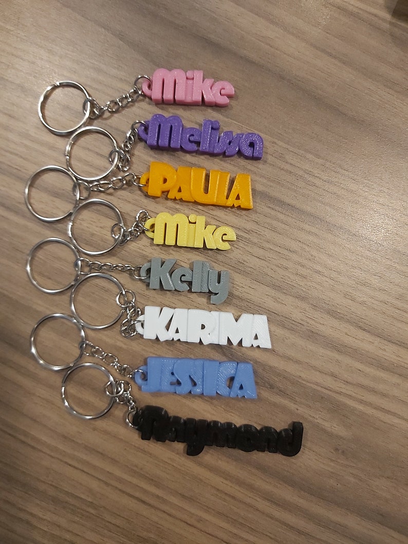 Personalized Text Keychain Custom Text Key Ring Custom - Etsy Canada