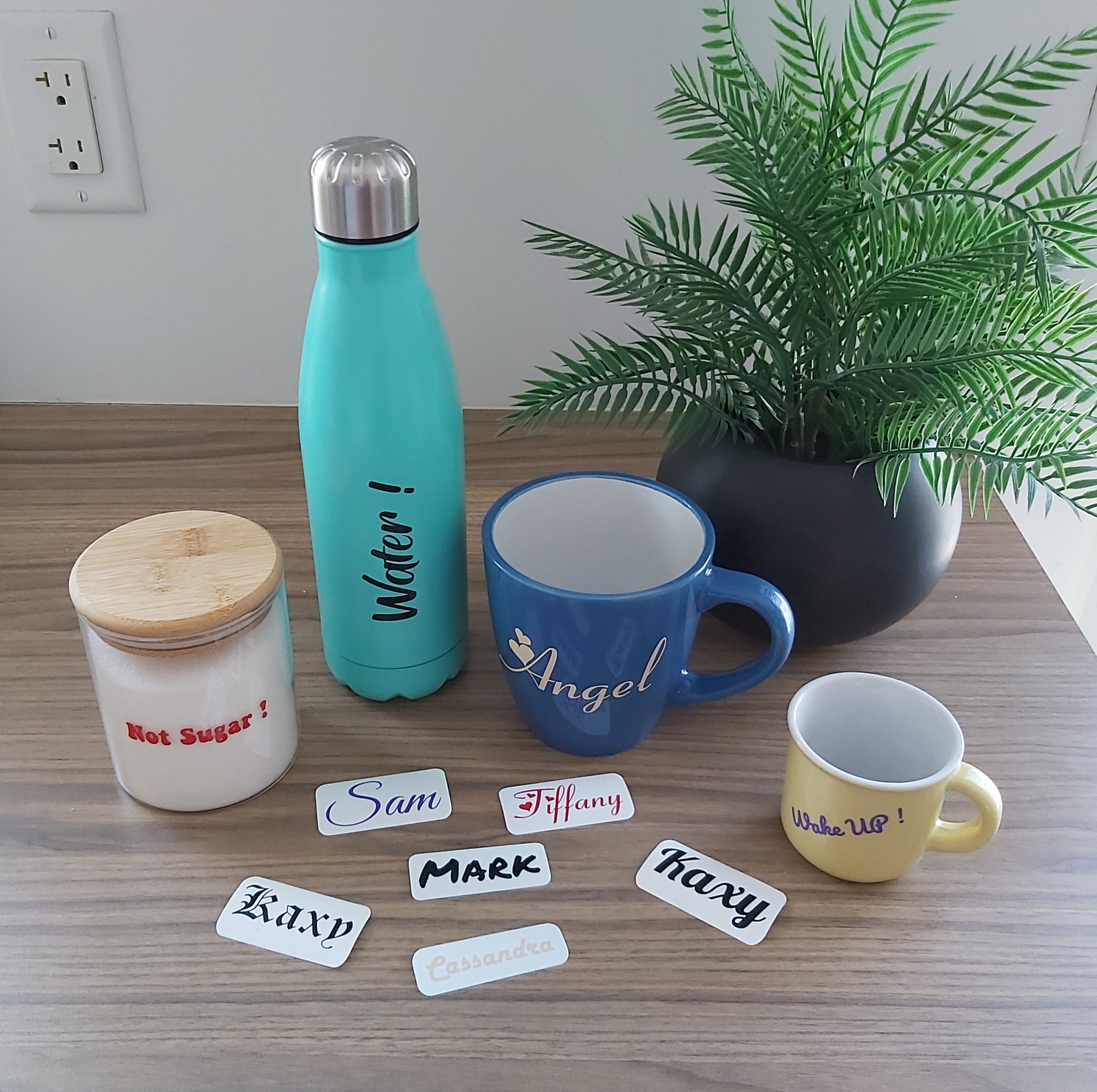 Custom Made Decal Wine Bottle Label Vinyl Name Decal Etsy Canada