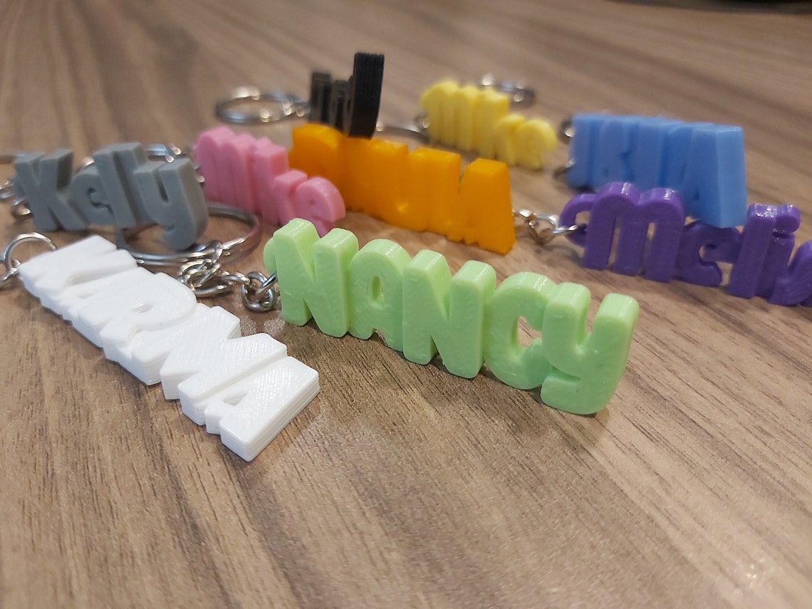 Personalized Text Keychain Custom Text Key Ring Custom - Etsy Canada